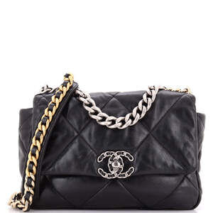 Chanel Medium 19 Flap Bag Quilted Leather